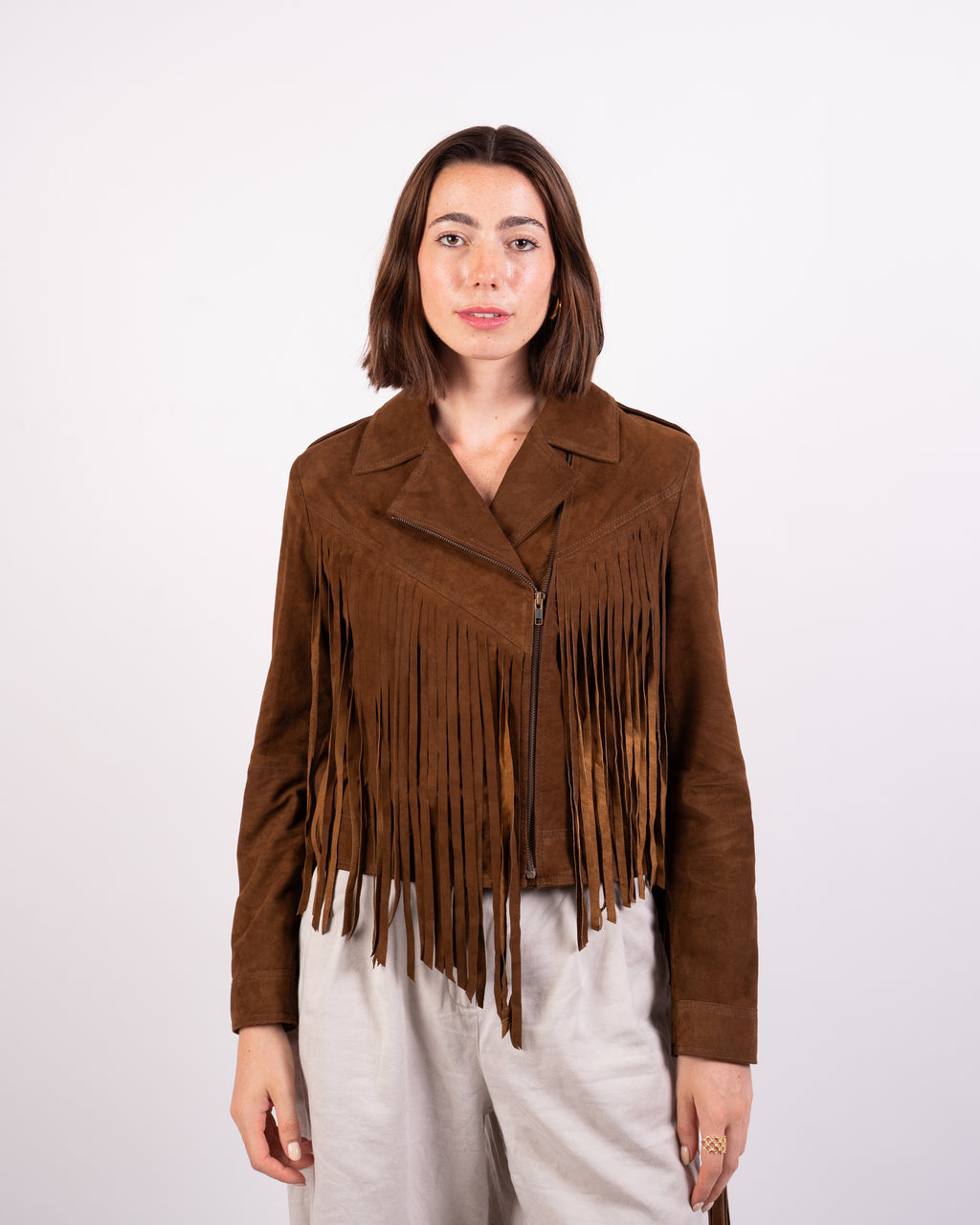 Fringed Suede Jacket - Western Spirit Meets Bohemian Elegance