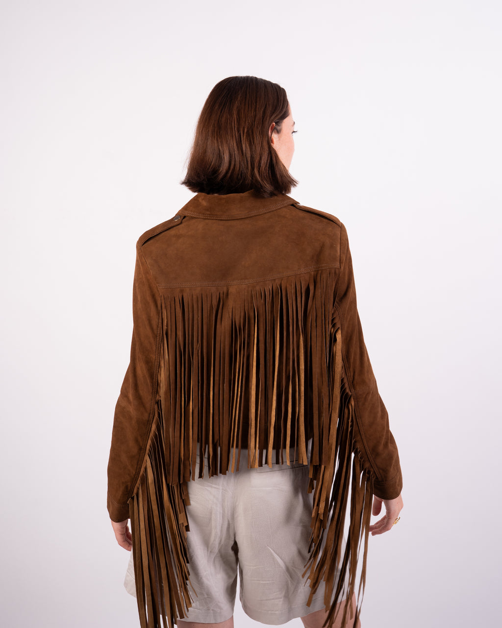 Fringed Suede Jacket - Western Spirit Meets Bohemian Elegance