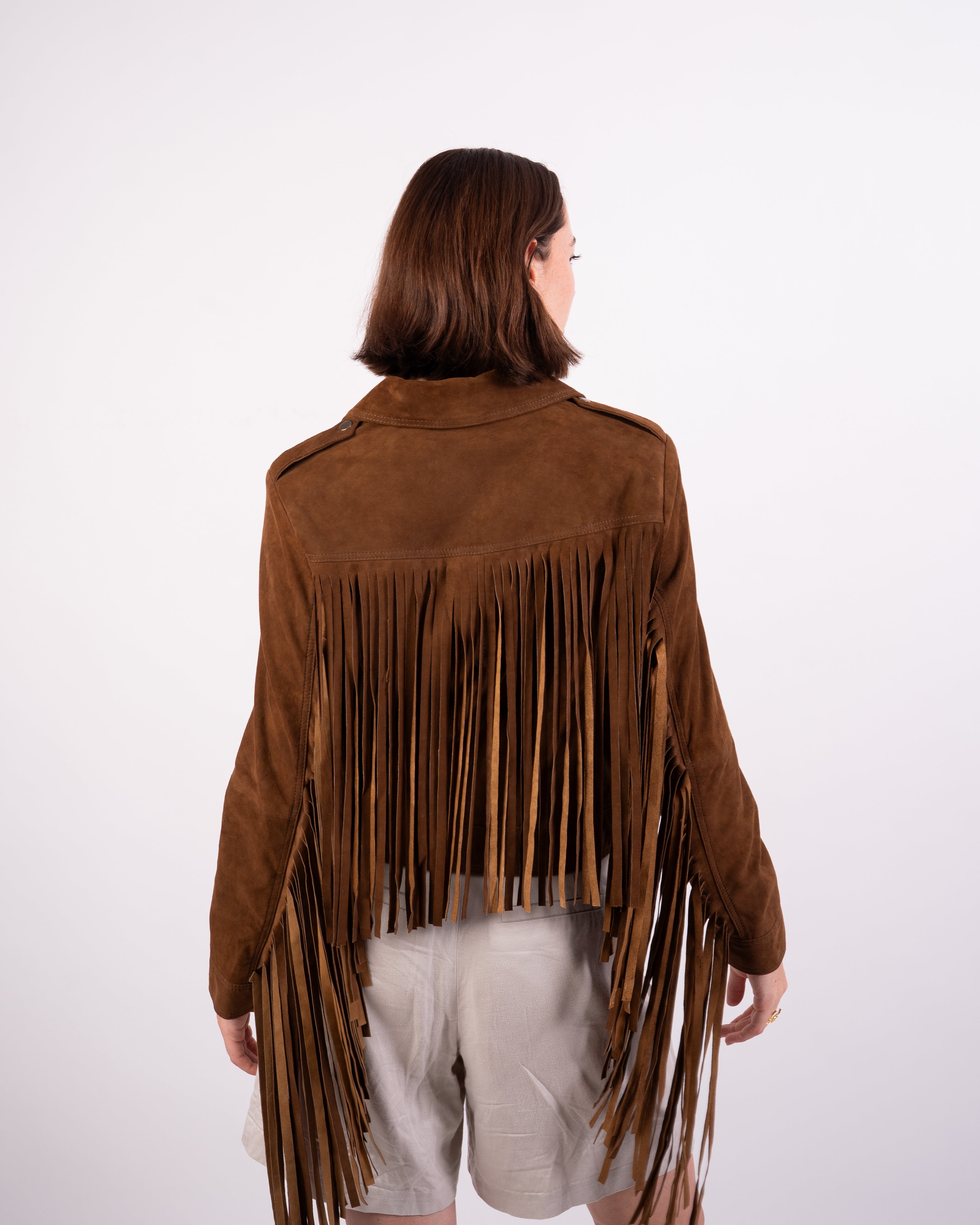 Fringed Suede Jacket - Western Spirit Meets Bohemian Elegance