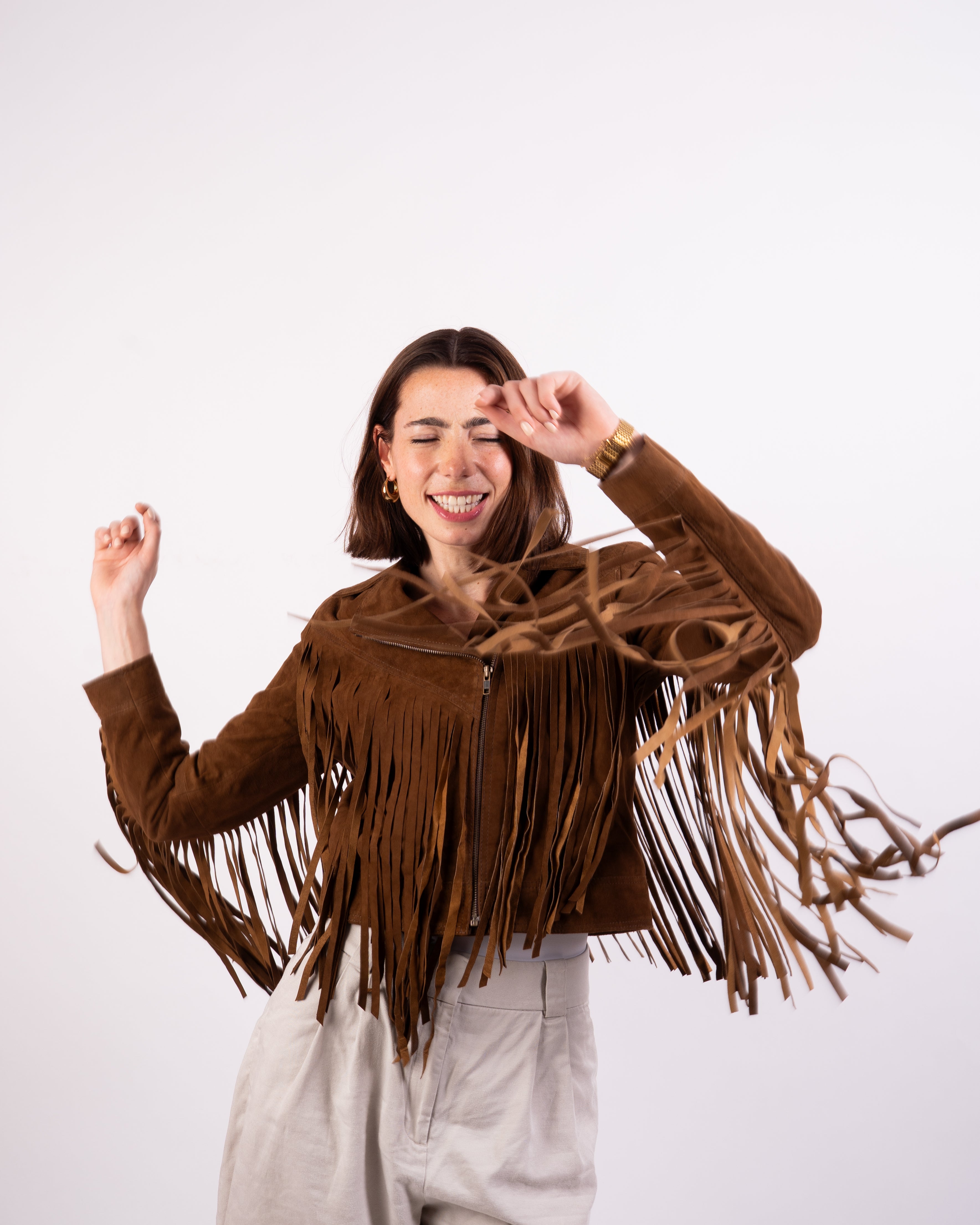Fringed Suede Jacket - Western Spirit Meets Bohemian Elegance