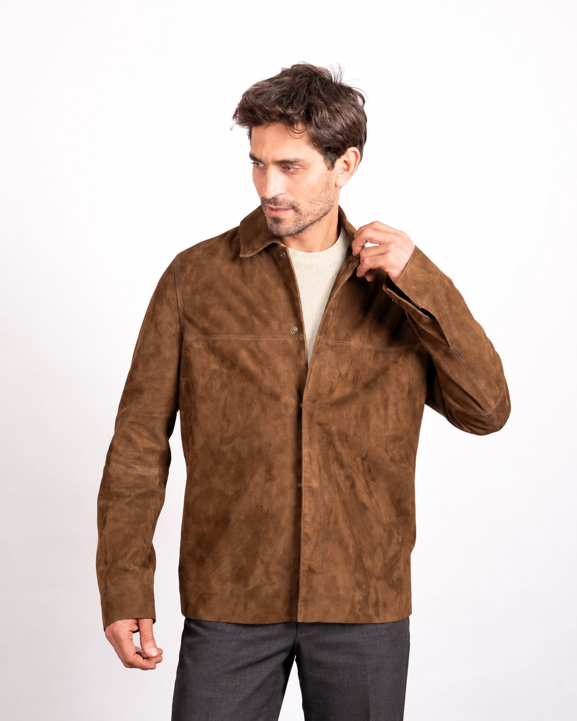 Suede Overshirt
