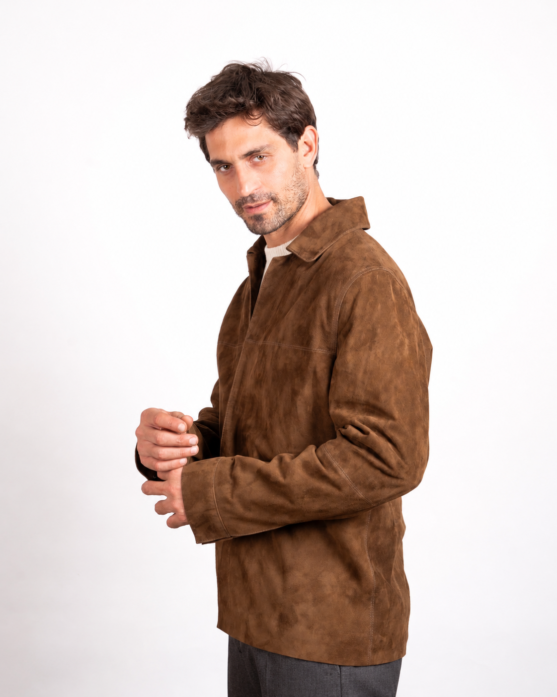 Suede Overshirt