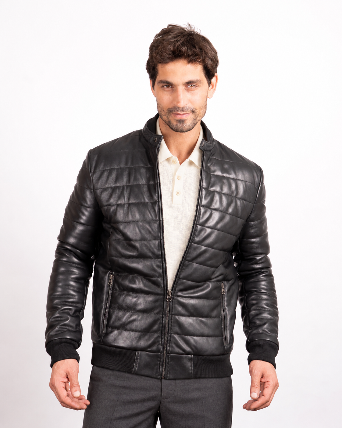 Puffer 25 Leather Jacket