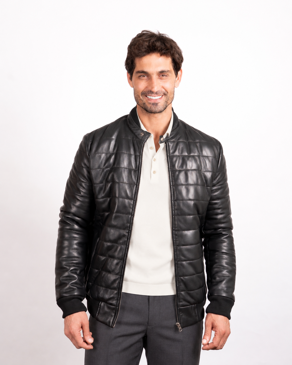 Puffer 25 Leather Jacket