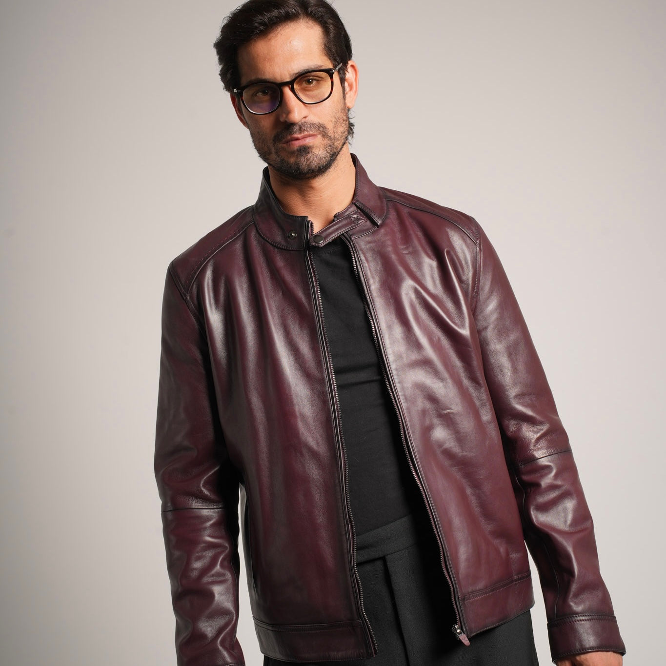 Burgundy Leather Jacket - Timeless Elegance Meets Modern Style