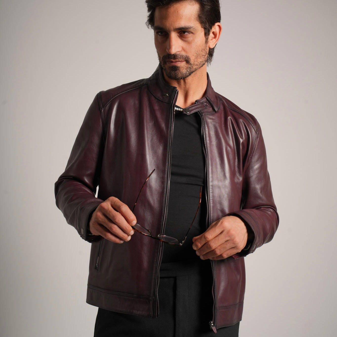Burgundy Leather Jacket - Timeless Elegance Meets Modern Style