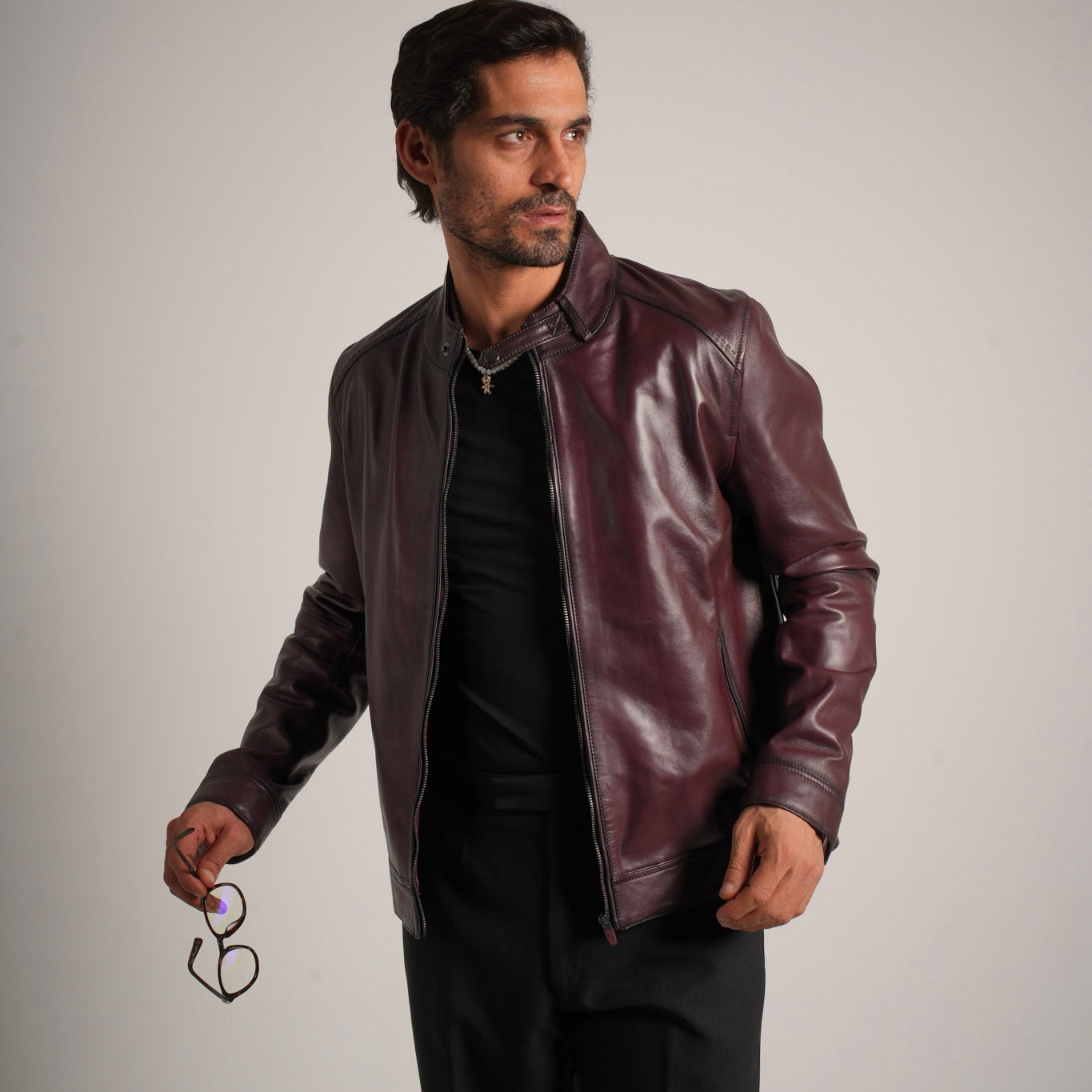 Burgundy Leather Jacket - Timeless Elegance Meets Modern Style
