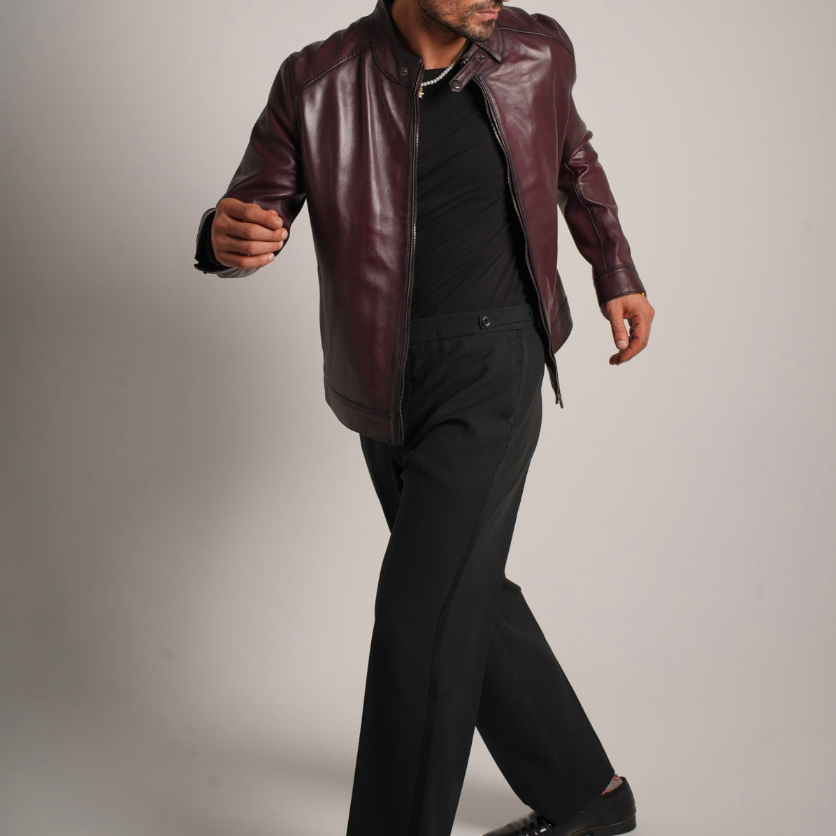 Burgundy Leather Jacket - Timeless Elegance Meets Modern Style