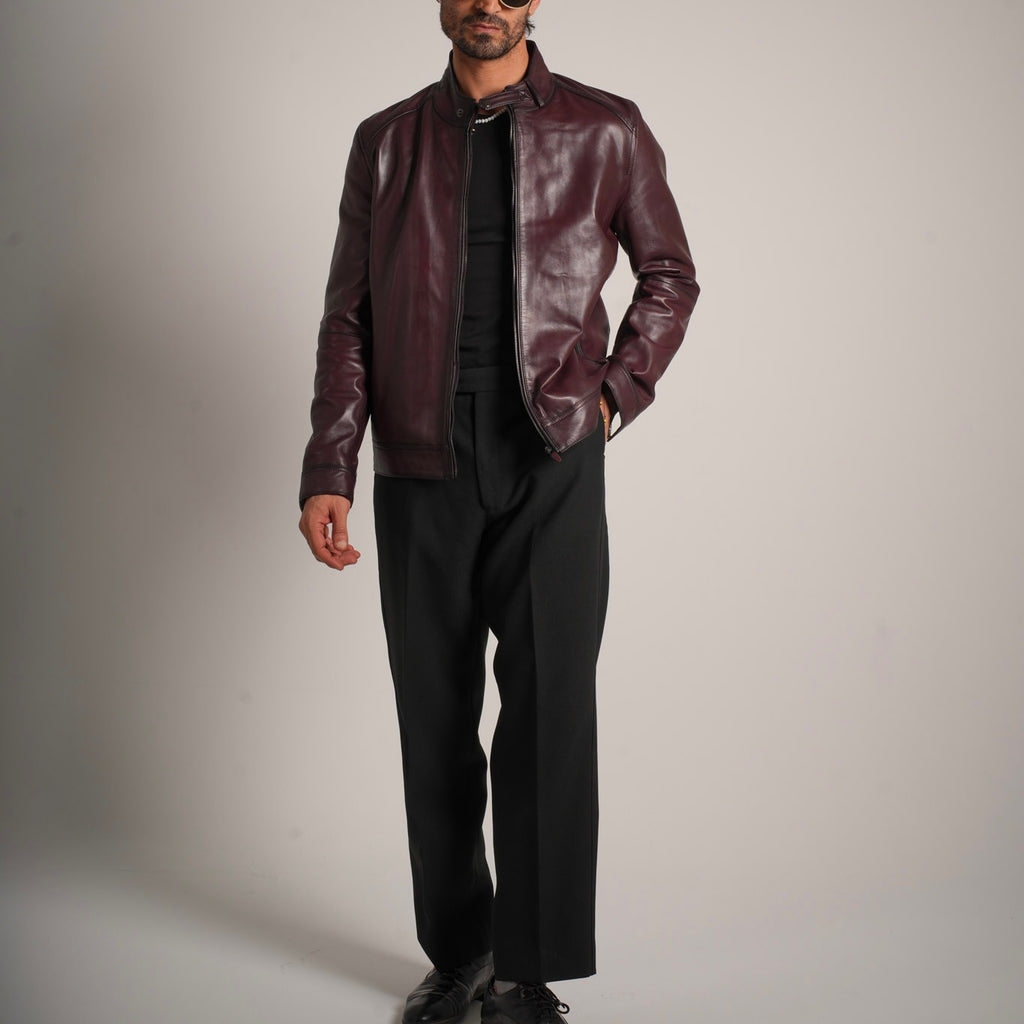 Burgundy Leather Jacket - Timeless Elegance Meets Modern Style