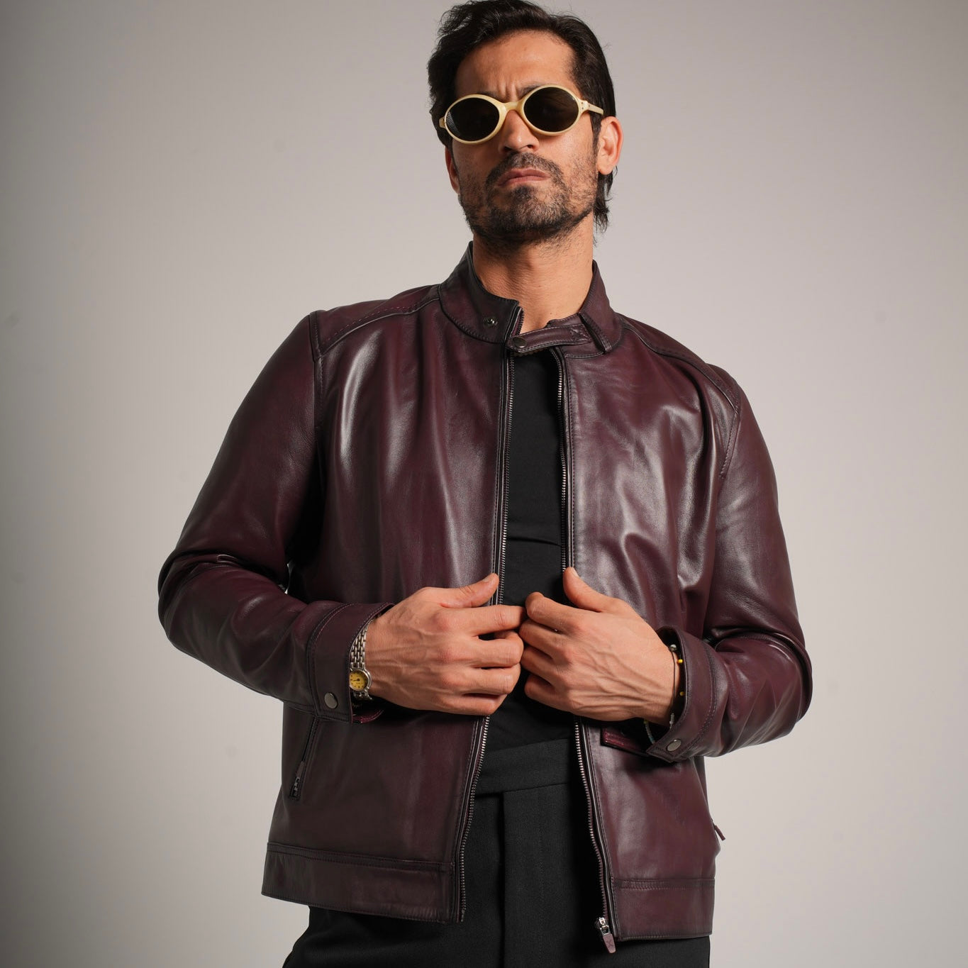 Burgundy Leather Jacket - Timeless Elegance Meets Modern Style