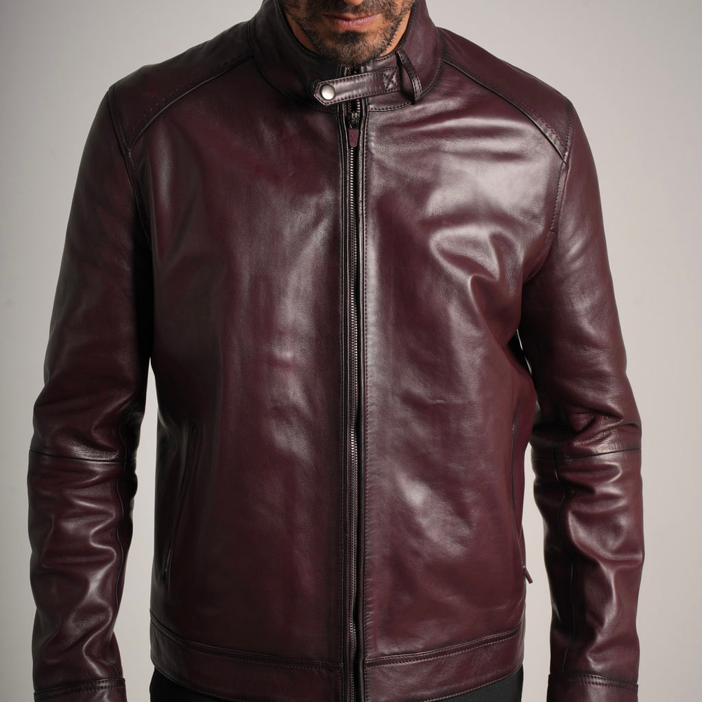 Burgundy Leather Jacket - Timeless Elegance Meets Modern Style