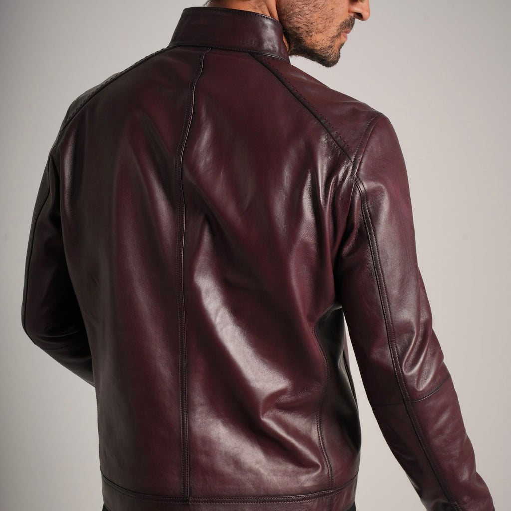 Burgundy Leather Jacket - Timeless Elegance Meets Modern Style