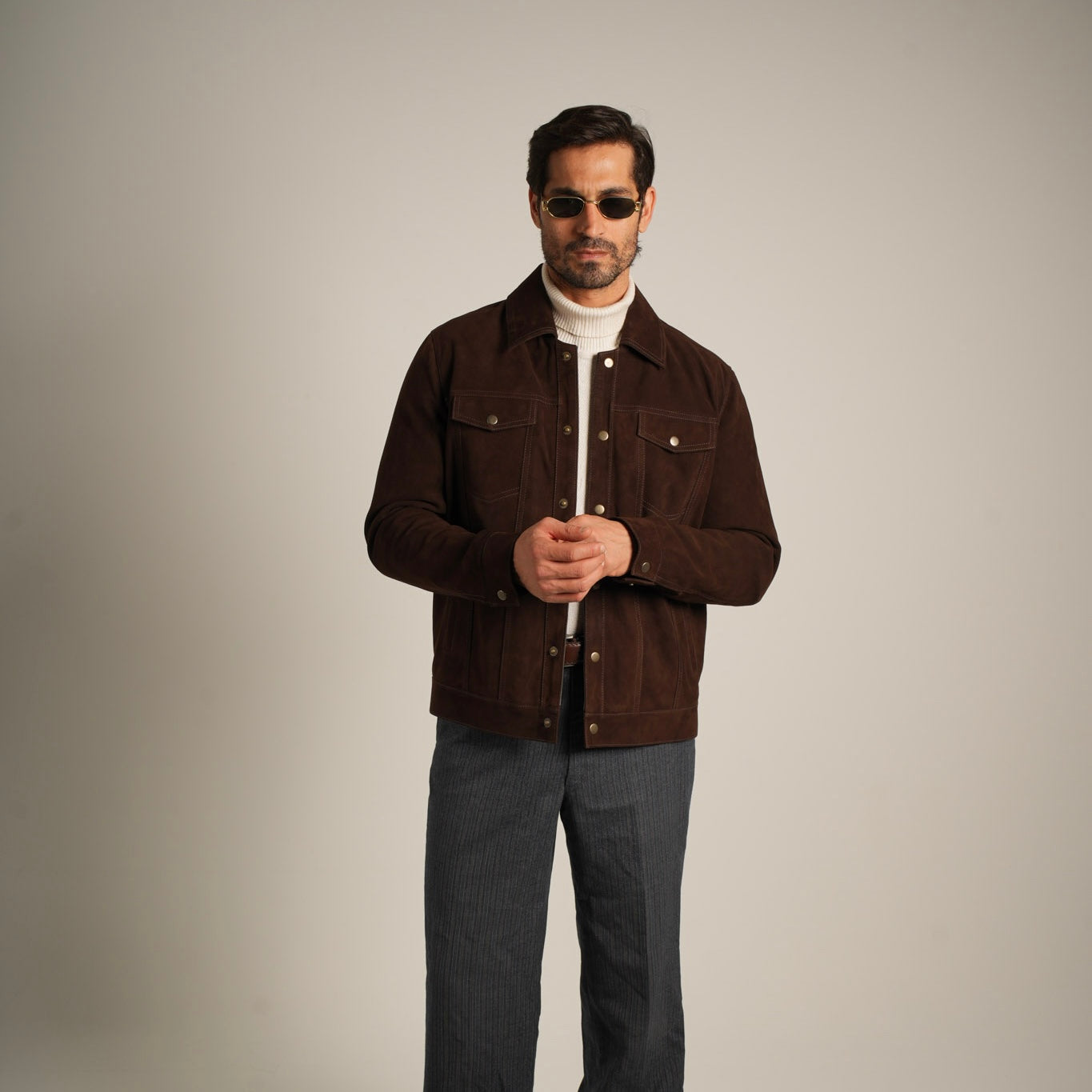 Suede Trucker Jacket - Classic Americana Meets Luxurious Comfort