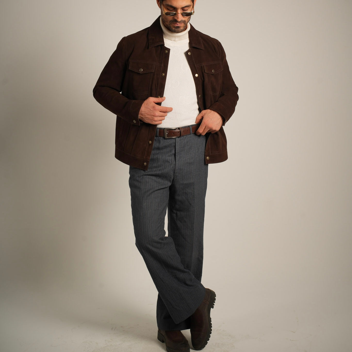 Suede Trucker Jacket - Classic Americana Meets Luxurious Comfort