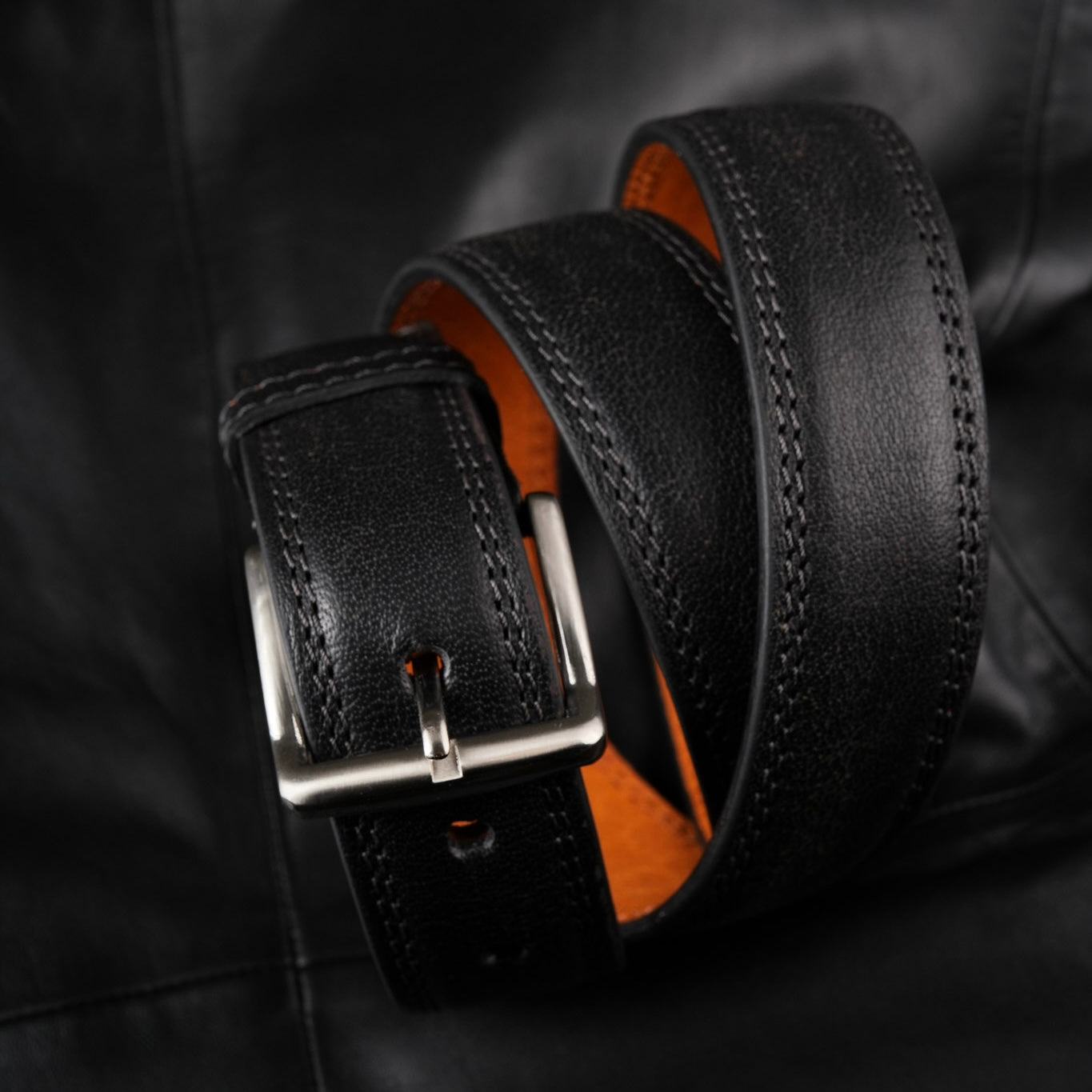 Double Stitches Belt 4cm