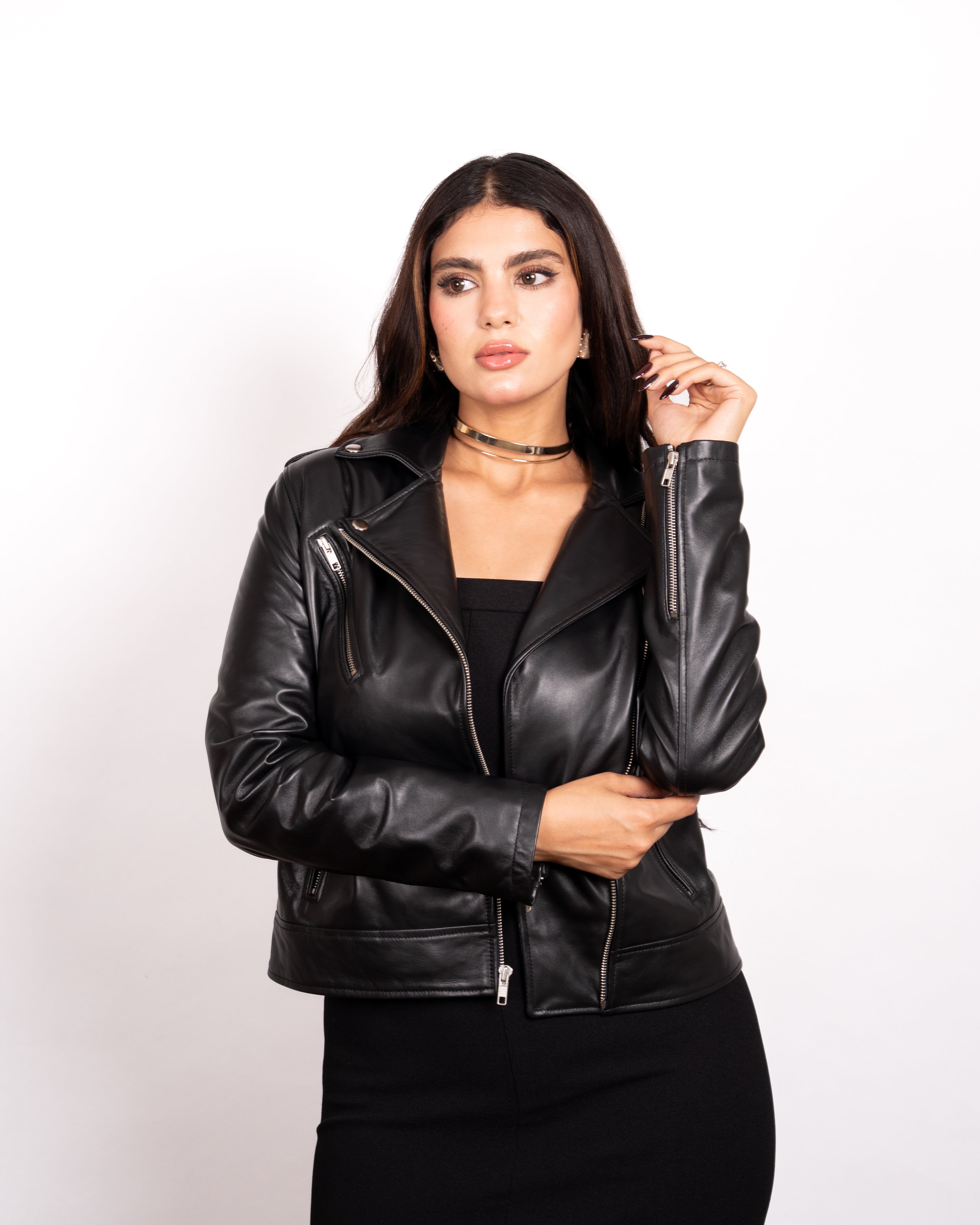Women's Harley Leather Jacket - Iconic Biker Edge Meets Feminine Power