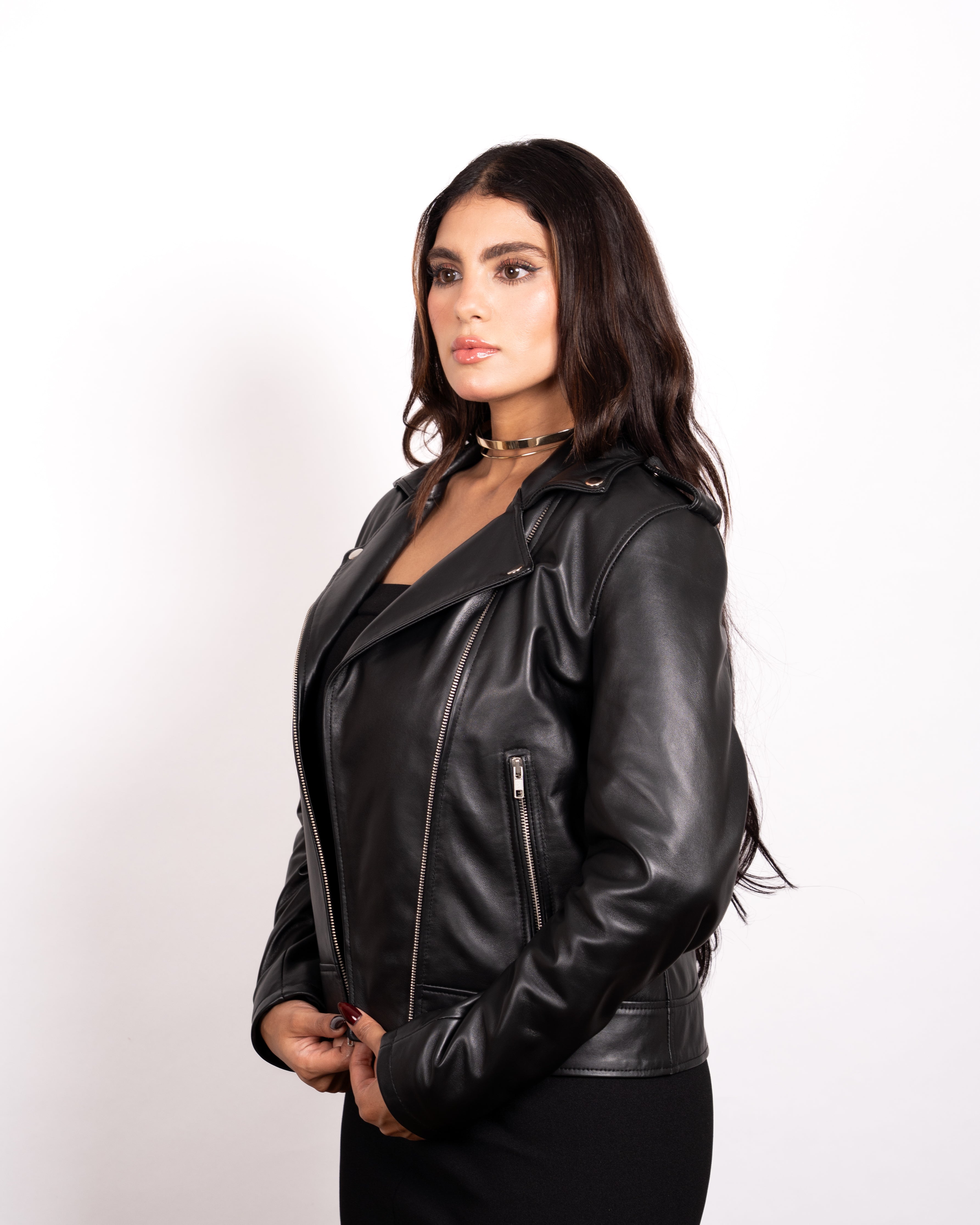 Women's Harley Leather Jacket - Iconic Biker Edge Meets Feminine Power