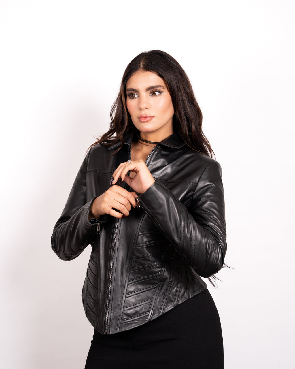 Corset Leather Jacket - Feminine Power Meets Bold Design