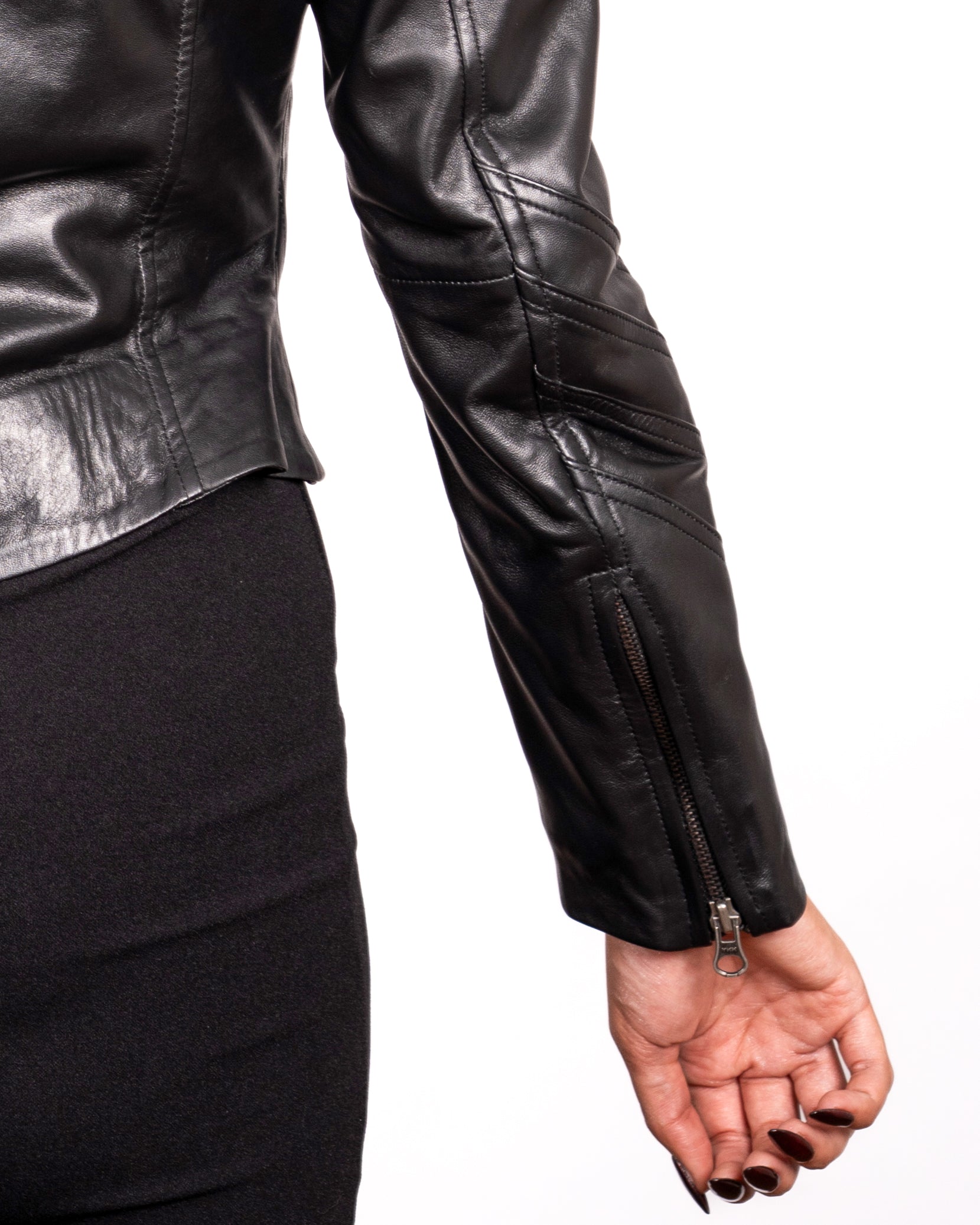 Corset Leather Jacket - Feminine Power Meets Bold Design