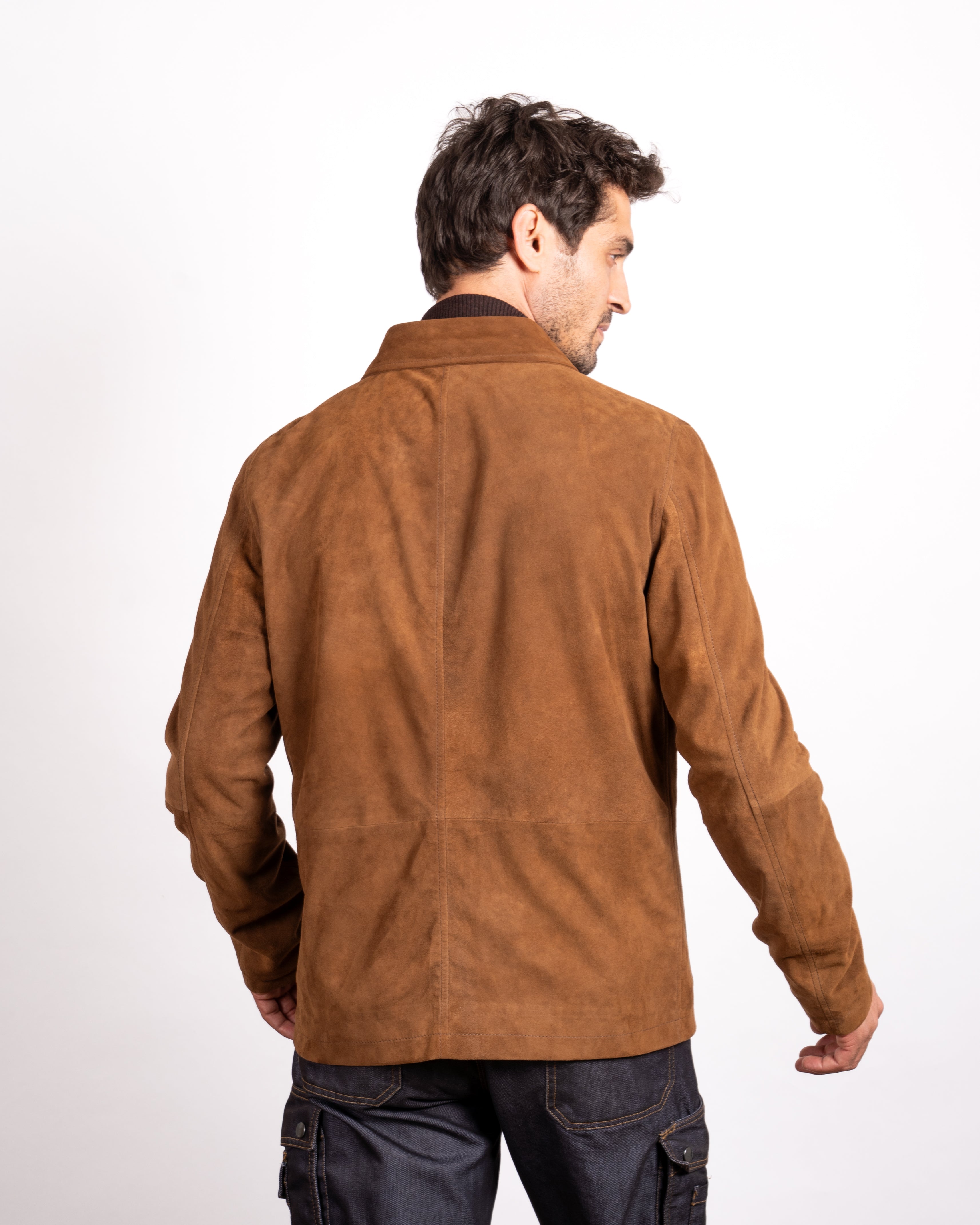 Patch Pockets Suede Jacket - Functional Style Meets Luxurious Comfort