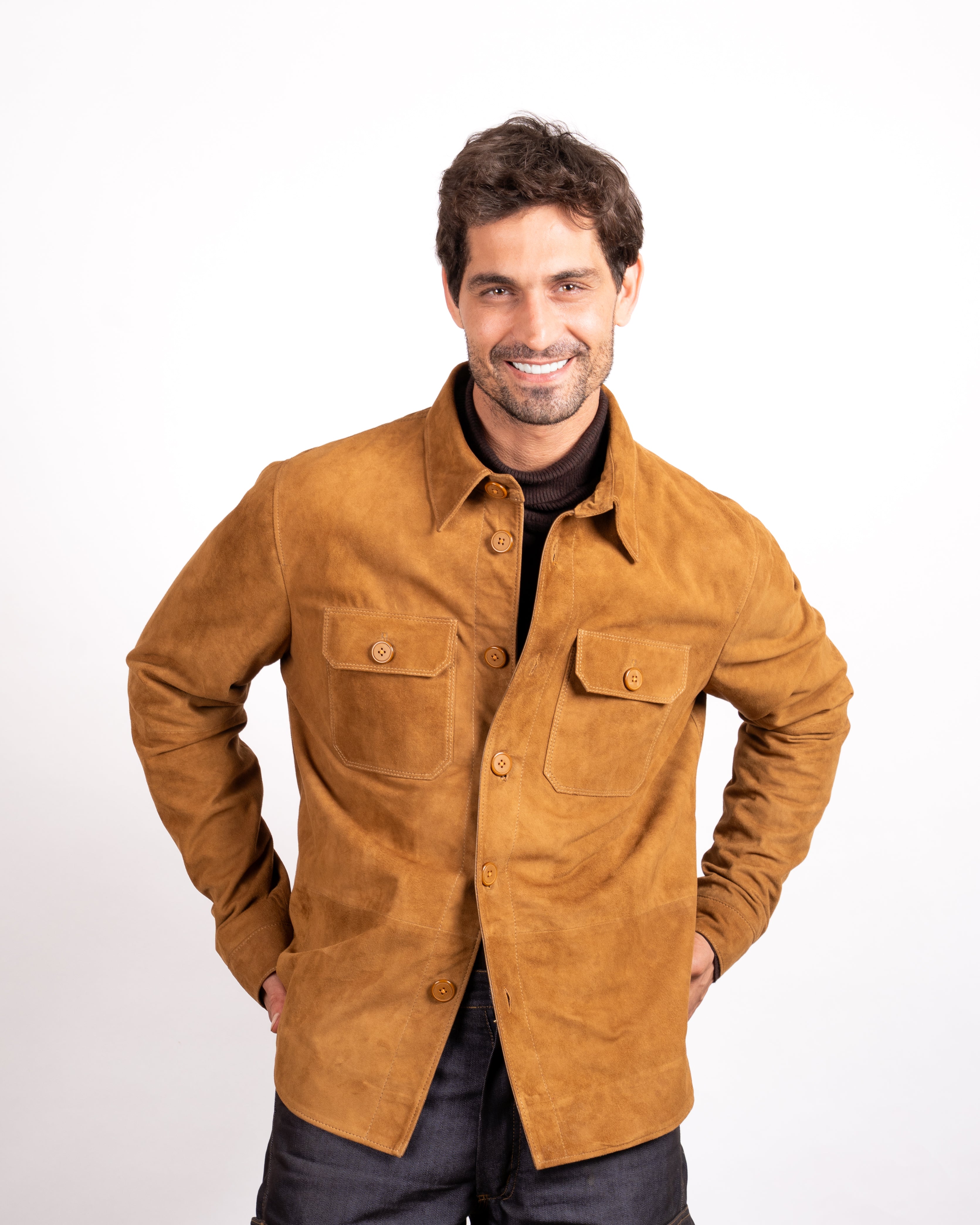 Suede Shirt Jacket - Casual Sophistication Meets Luxurious Comfort