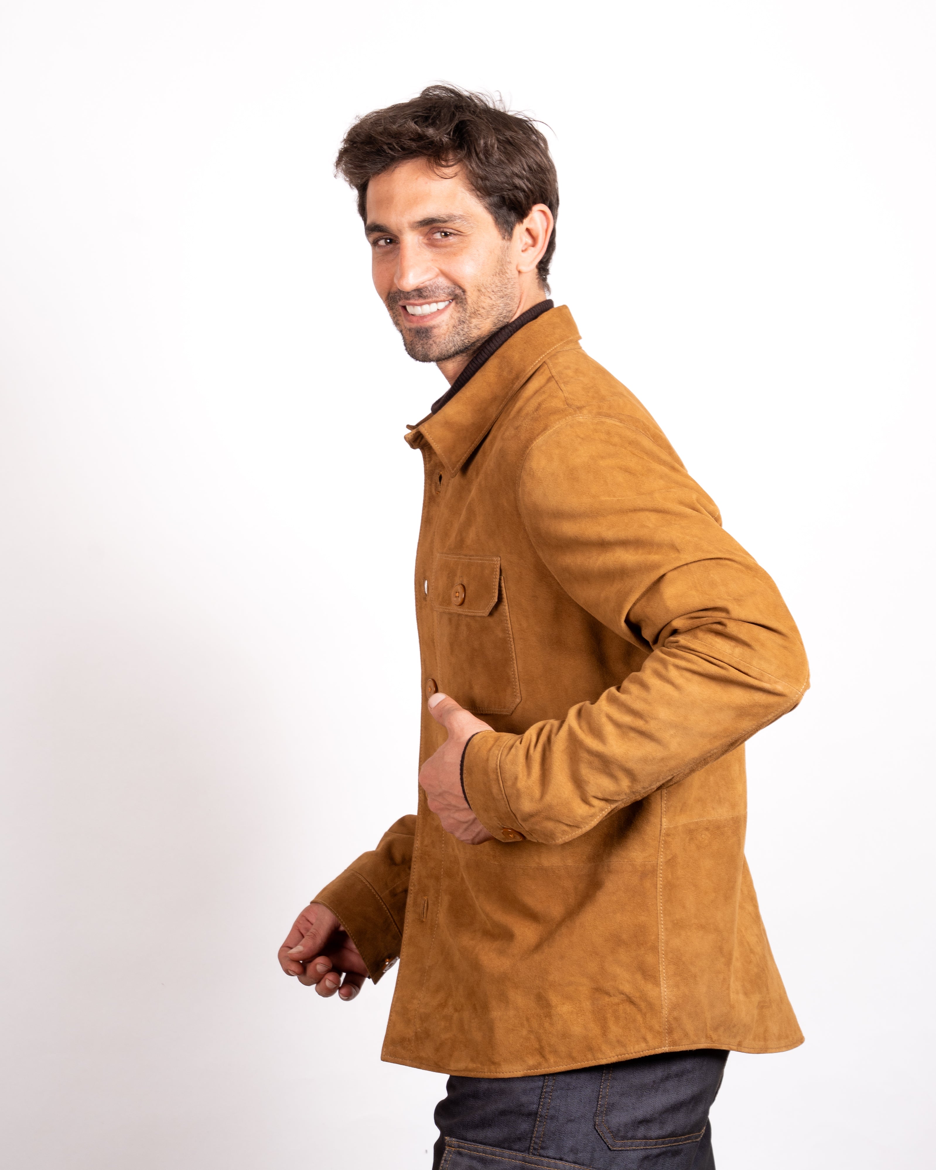 Suede Shirt Jacket - Casual Sophistication Meets Luxurious Comfort