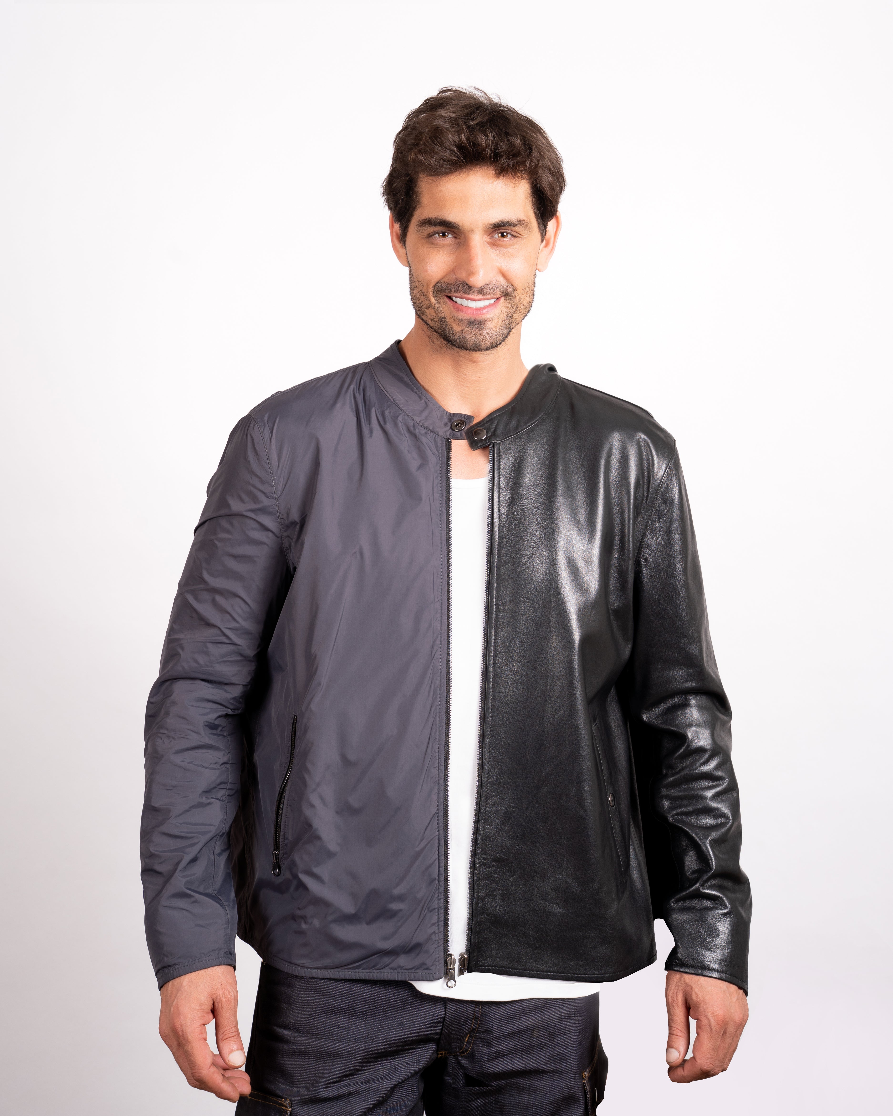 Double Face Leather Jacket - Reversible Men's Jacket | Dynasty