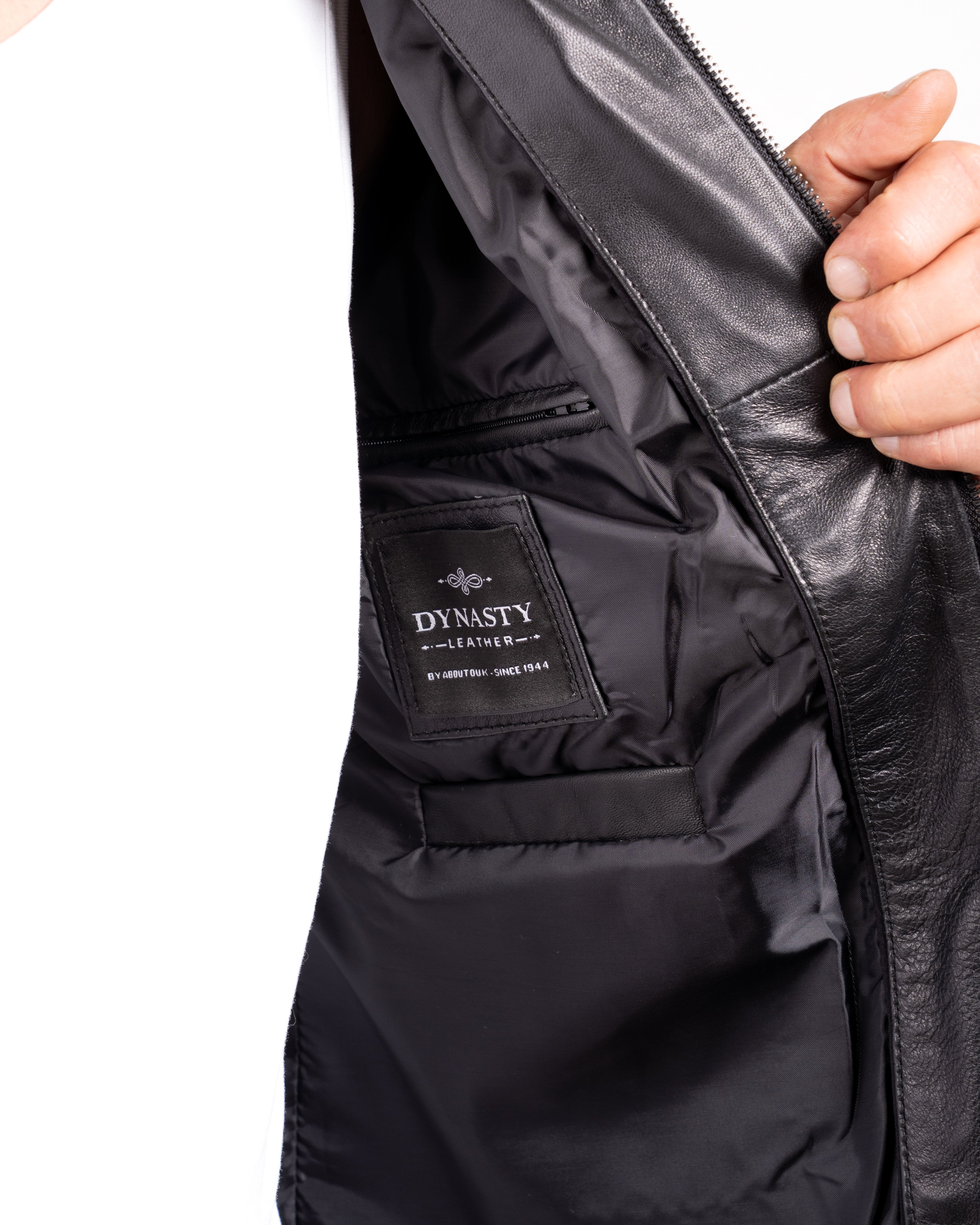 Racer Leather Jacket - Minimalist Design Meets Timeless Cool