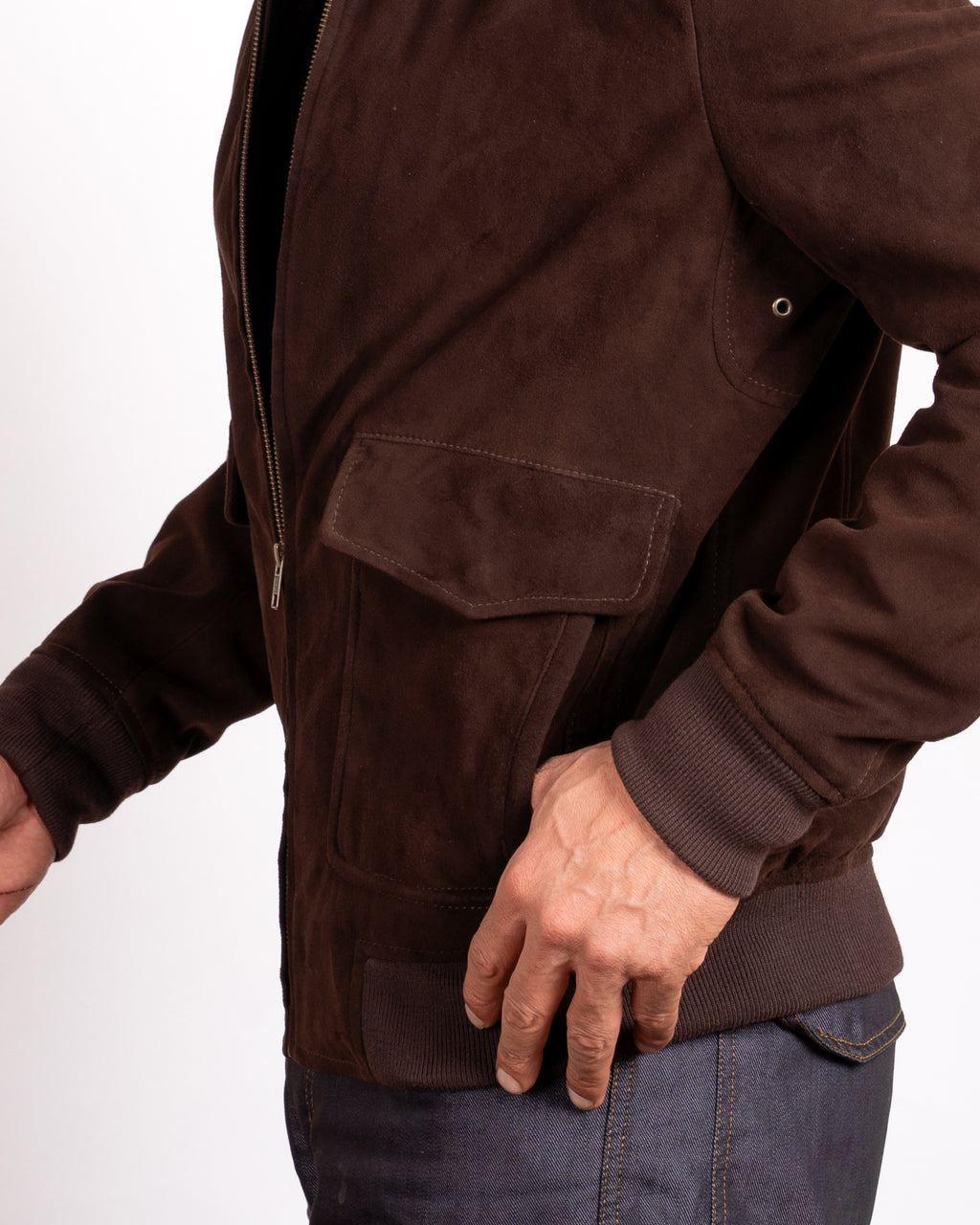 Suede Aviator Jacket - Classic Flight Style Meets Luxurious Comfort