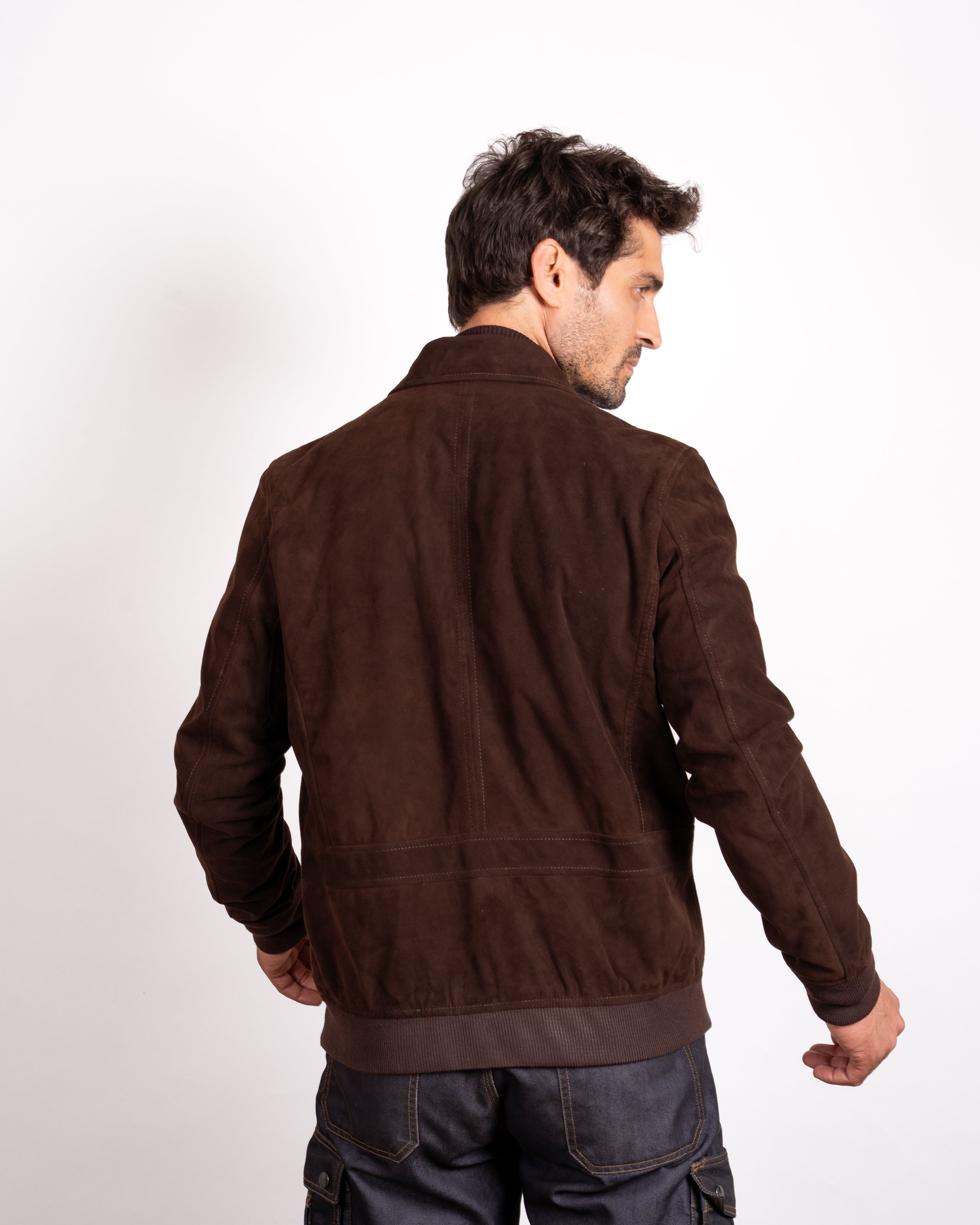 Suede Aviator Jacket - Classic Flight Style Meets Luxurious Comfort