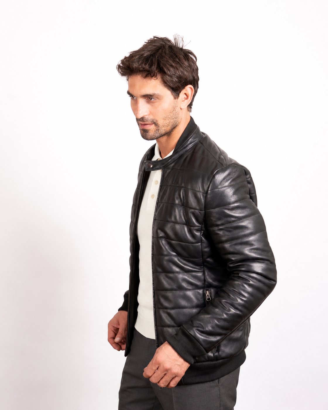 Puffer 25 Leather Jacket